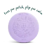 Woof Woof Dog Toys | Fly N Feed Disc & Lick Mat Lavender