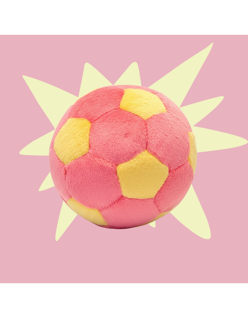 Fluff & Tuff Fluff & Tuff Inc. Dog Toys | Lemonade Soccer Ball Medium