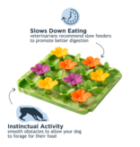 Tall Tails Tall Tails Foraging Mat | Multi Color WildFlowers 3D 8.5 in/1 Cup