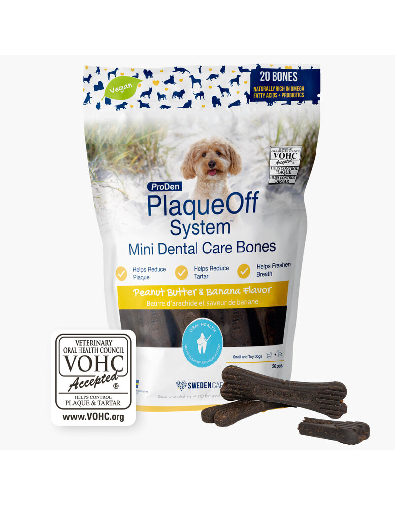 Plaque Off ProDen Plaque Off Dental Chews | Peanut Butter & Banana Mini 12 oz