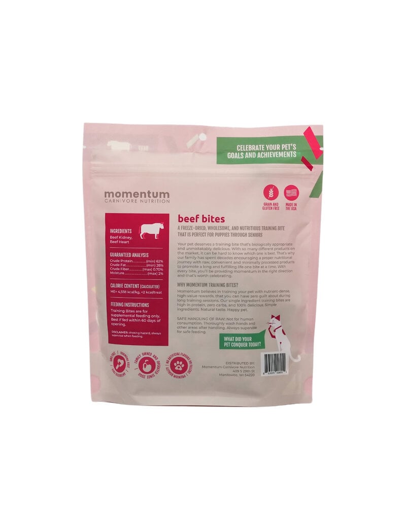 Momentum Momentum Freeze-Dried Treats | Beef Training Bites 2.5 oz