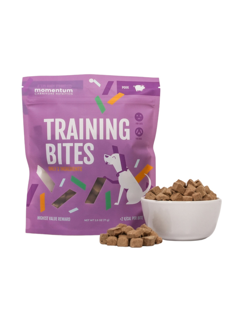 Momentum Momentum Freeze-Dried Treats | Pork Training Bites 2.5 oz