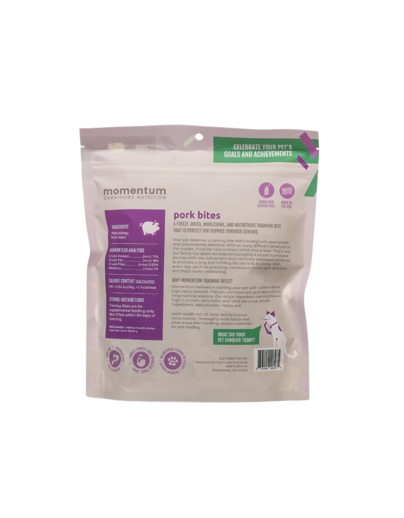 Momentum Momentum Freeze-Dried Treats | Pork Training Bites 2.5 oz