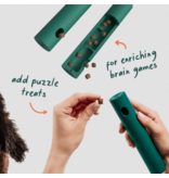 Woof Woof Dog Toys | Nomchucks 2-in-1 Tug & Treat Toy Forest Green