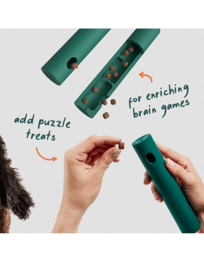 Woof Woof Dog Toys | Nomchucks 2-in-1 Tug & Treat Toy Forest Green