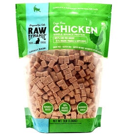 Raw Dynamic Raw Dynamic Frozen Raw Cat Food | Cage Free Chicken Cubes with Bone Broth 3 lb (*Frozen Products for Local Delivery or In-Store Pickup Only. *)