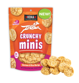 Koha Koha Treats | Air Dried Chicken & Rice Crunchy Minis 10.58 oz