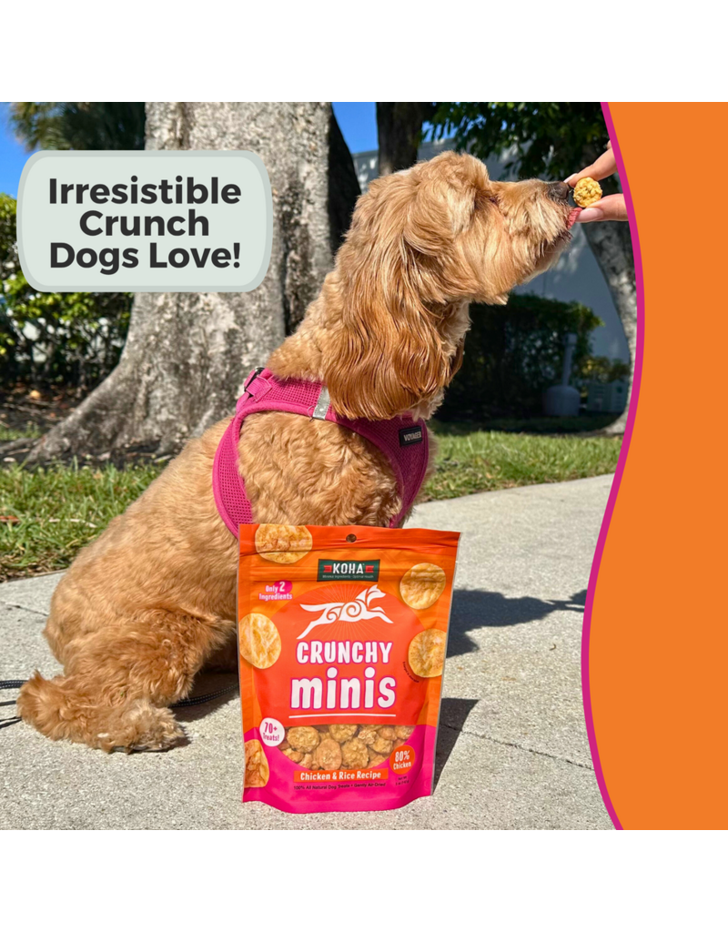 Koha Koha Treats | Air Dried Chicken & Rice Crunchy Minis 5 oz