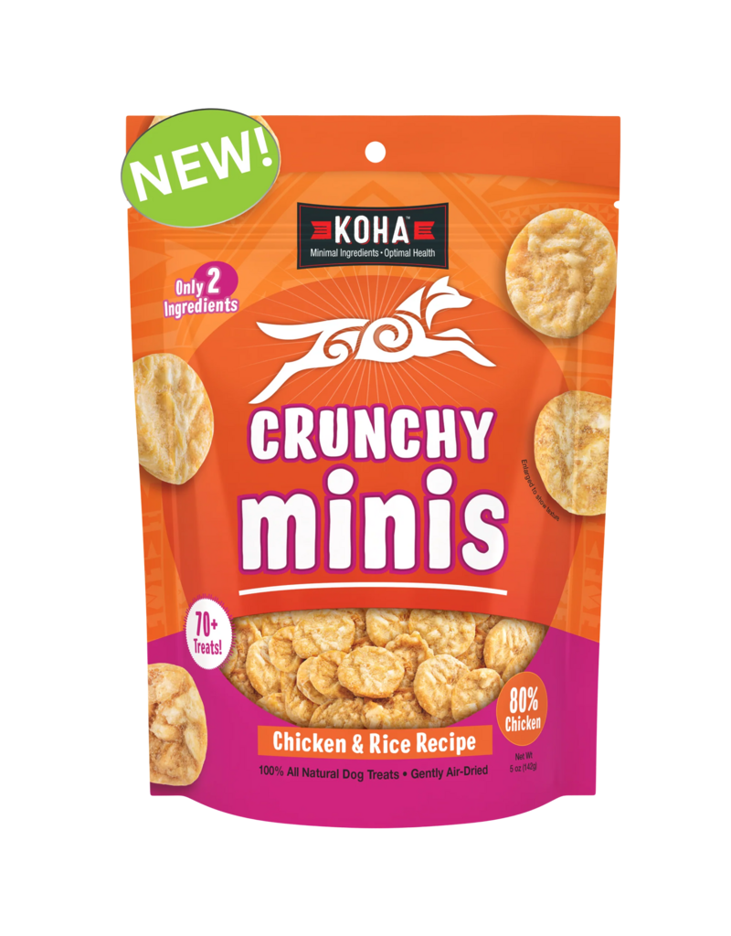 Koha Koha Treats | Air Dried Chicken & Rice Crunchy Minis 5 oz