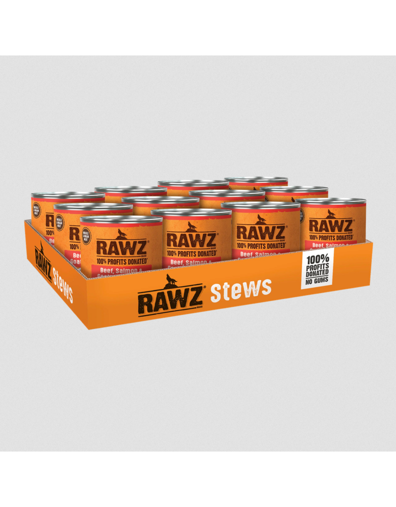 RAWZ RAWZ Canned Dog Food | Beef, Salmon & Goat Milk Stew 10 oz single