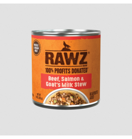 RAWZ RAWZ Canned Dog Food | Beef, Salmon & Goat Milk Stew 10 oz single
