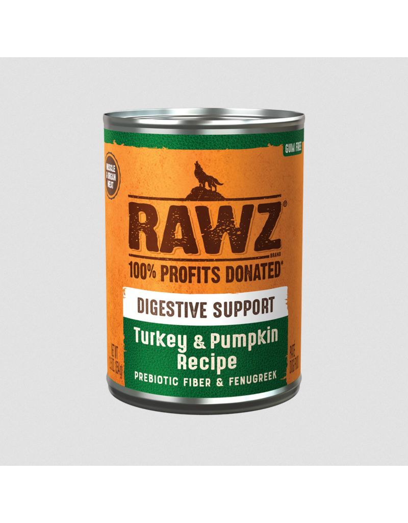 RAWZ RAWZ Canned Dog Food | Turkey & Pumpkin Digestive Support Pate 12.5 oz CASE/12