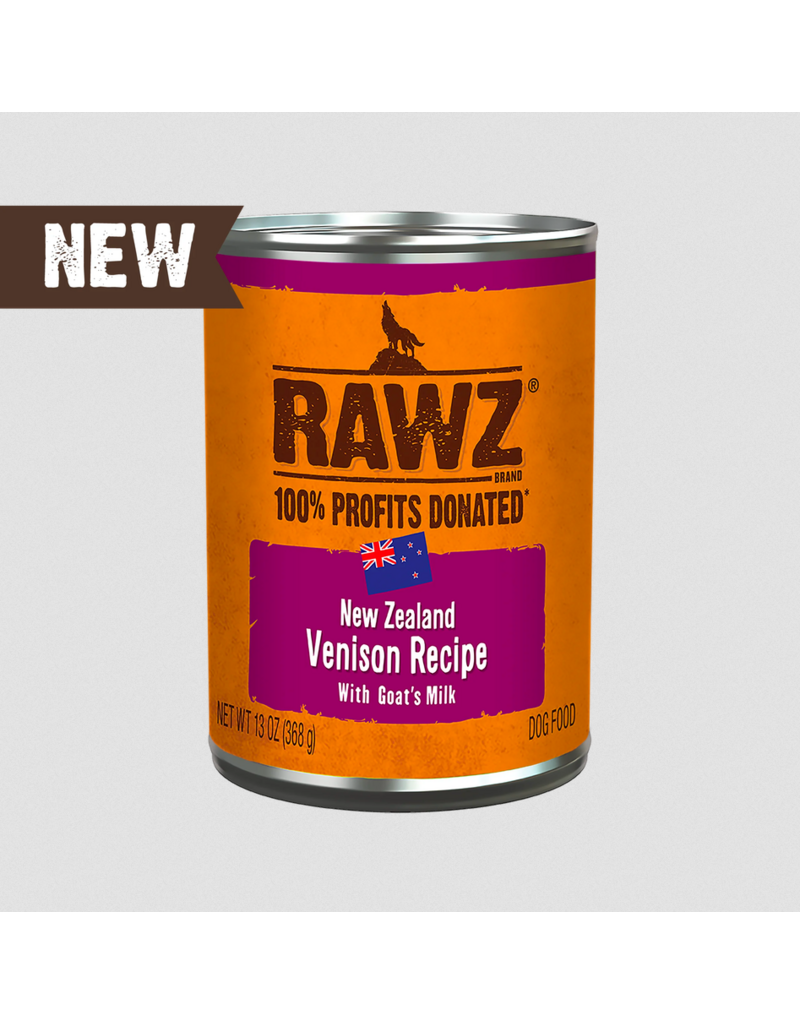 RAWZ RAWZ Canned Dog Food | Venison with Goat Milk Pate 13 oz CASE/12