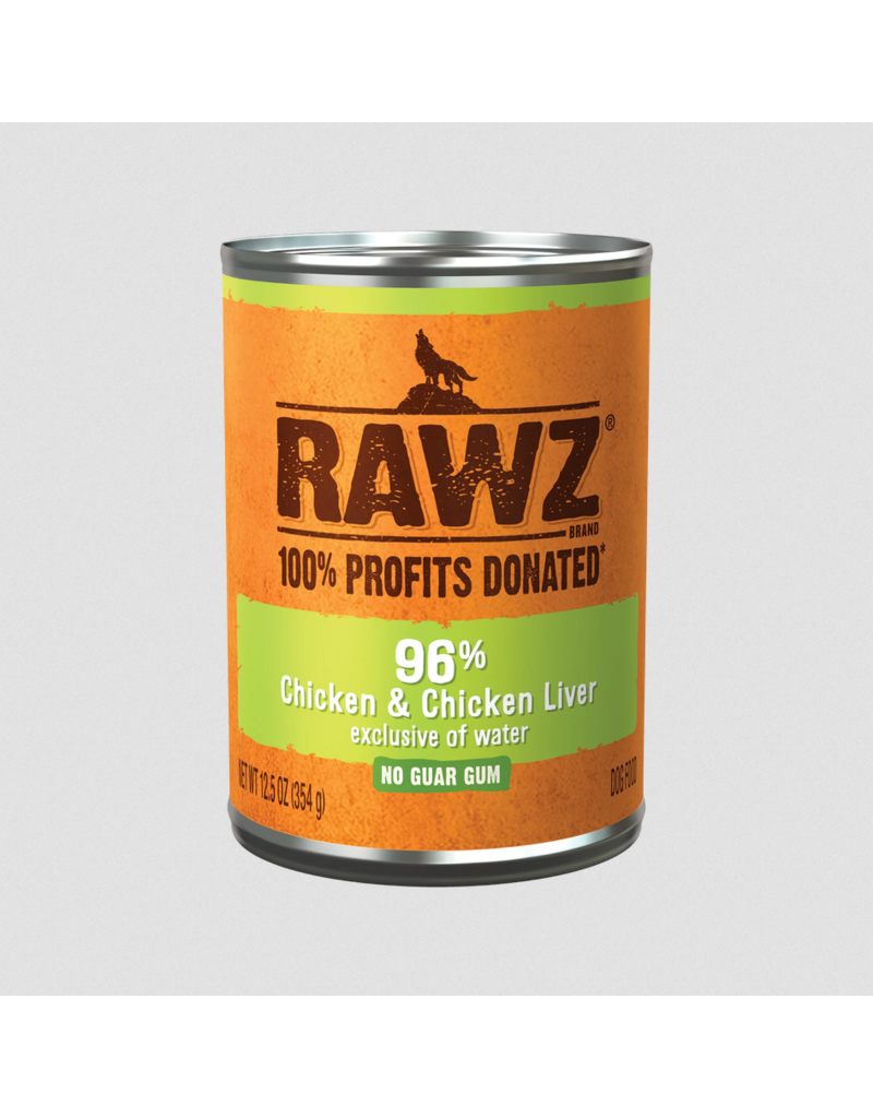 RAWZ RAWZ Canned Dog Food | Chicken & Chicken Liver Pate 12.5 oz CASE/12