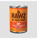 RAWZ RAWZ Canned Dog Food | Turkey & Turkey Liver Pate 12.5 oz single