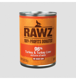 RAWZ RAWZ Canned Dog Food | Turkey & Turkey Liver Pate 12.5 oz single
