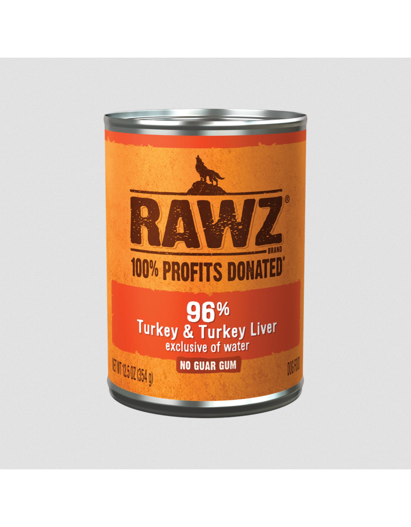 RAWZ RAWZ Canned Dog Food | Turkey & Turkey Liver Pate 12.5 oz single
