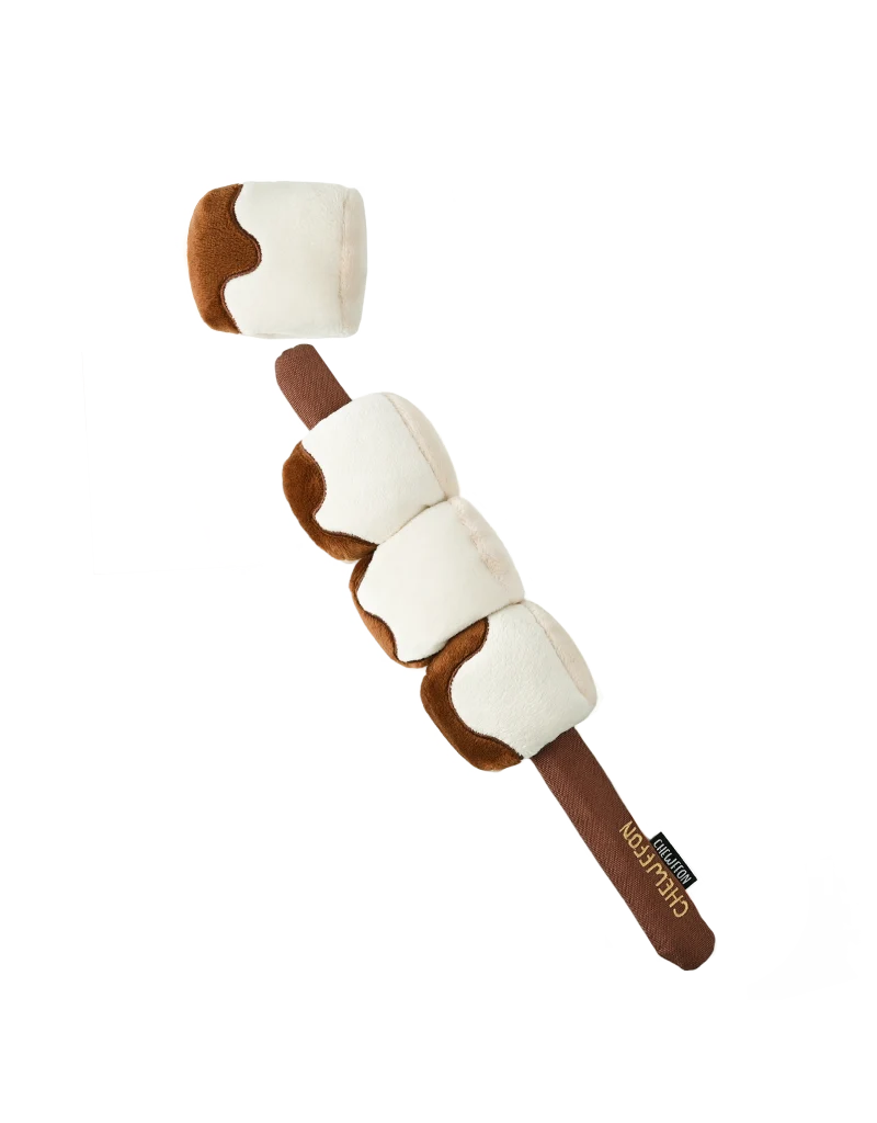 Chewffon Chewffon Plush Dog Toy | S'Mores Stick Squeaky Toy