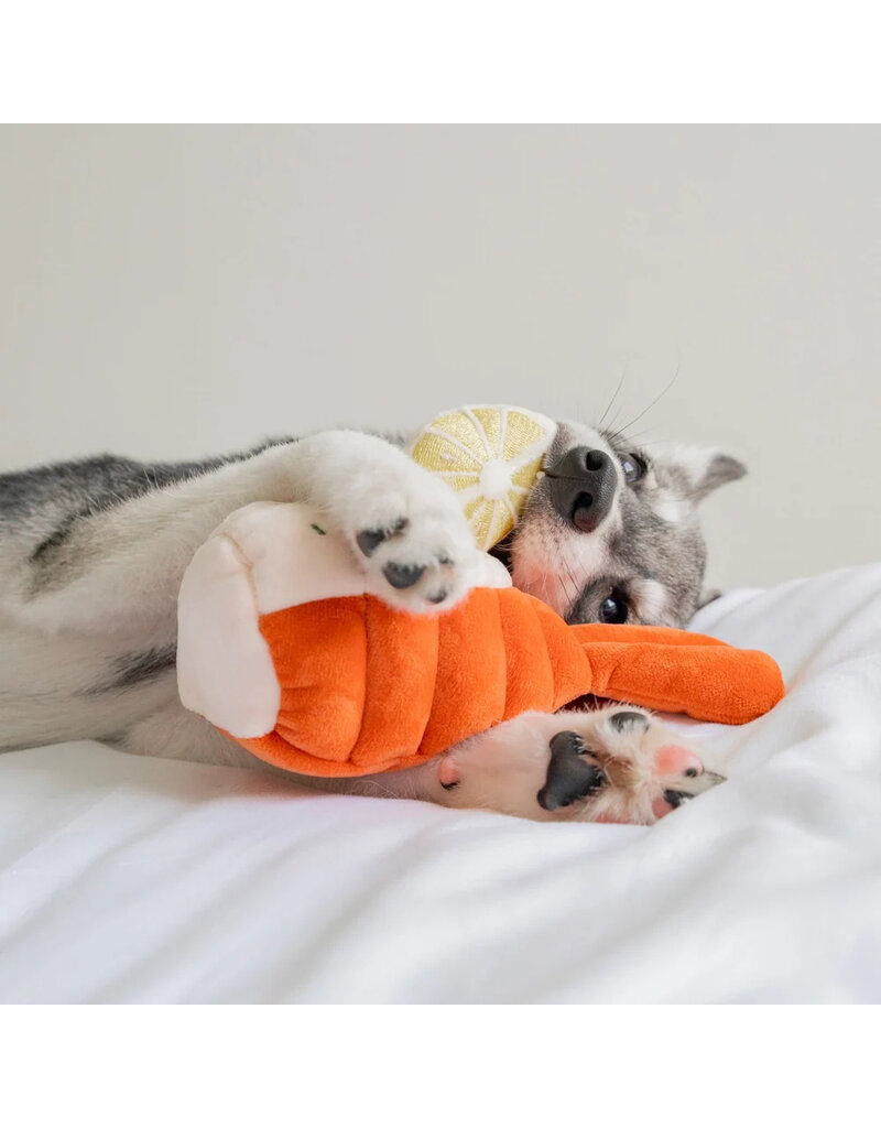 Pups & Bubs Pups & Bubs Plush Dog Toy | Snuffle Grilled Lobster Tail