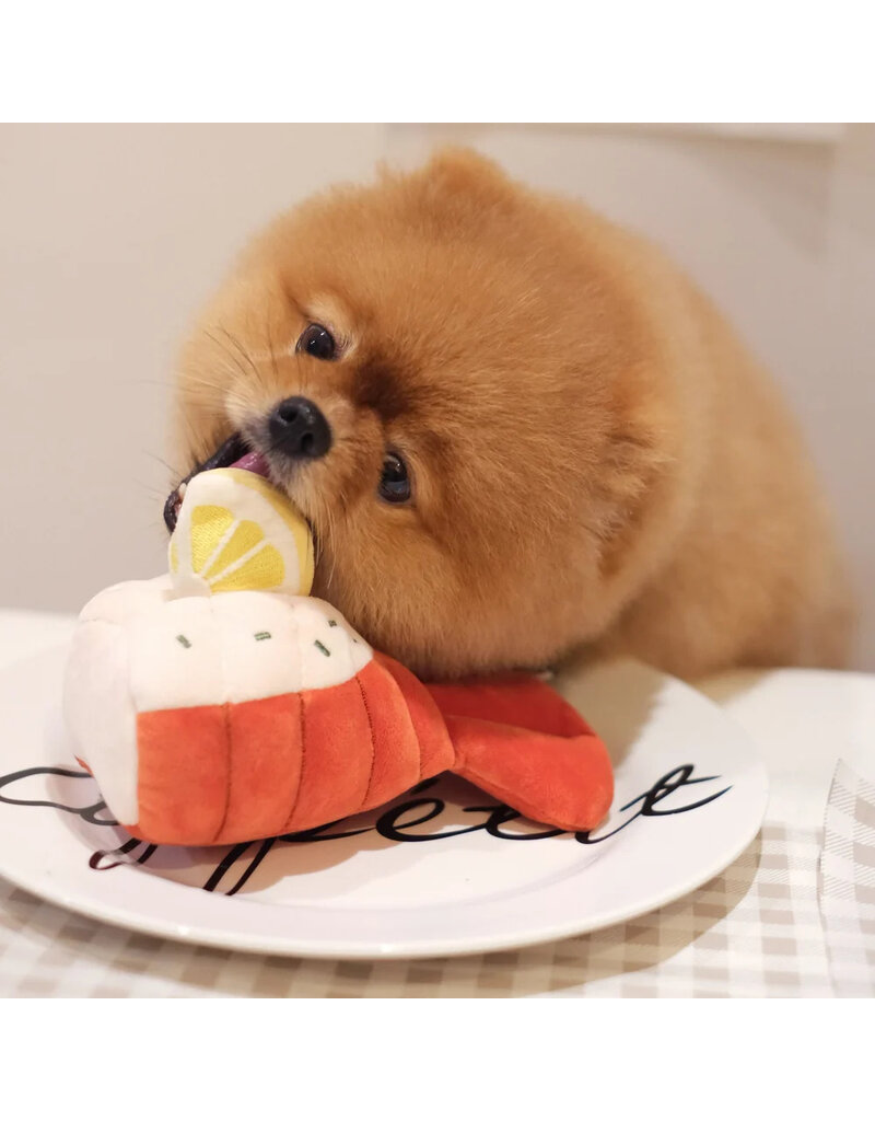 Pups & Bubs Pups & Bubs Plush Dog Toy | Snuffle Grilled Lobster Tail