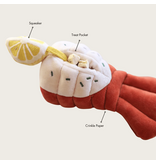 Pups & Bubs Pups & Bubs Plush Dog Toy | Snuffle Grilled Lobster Tail