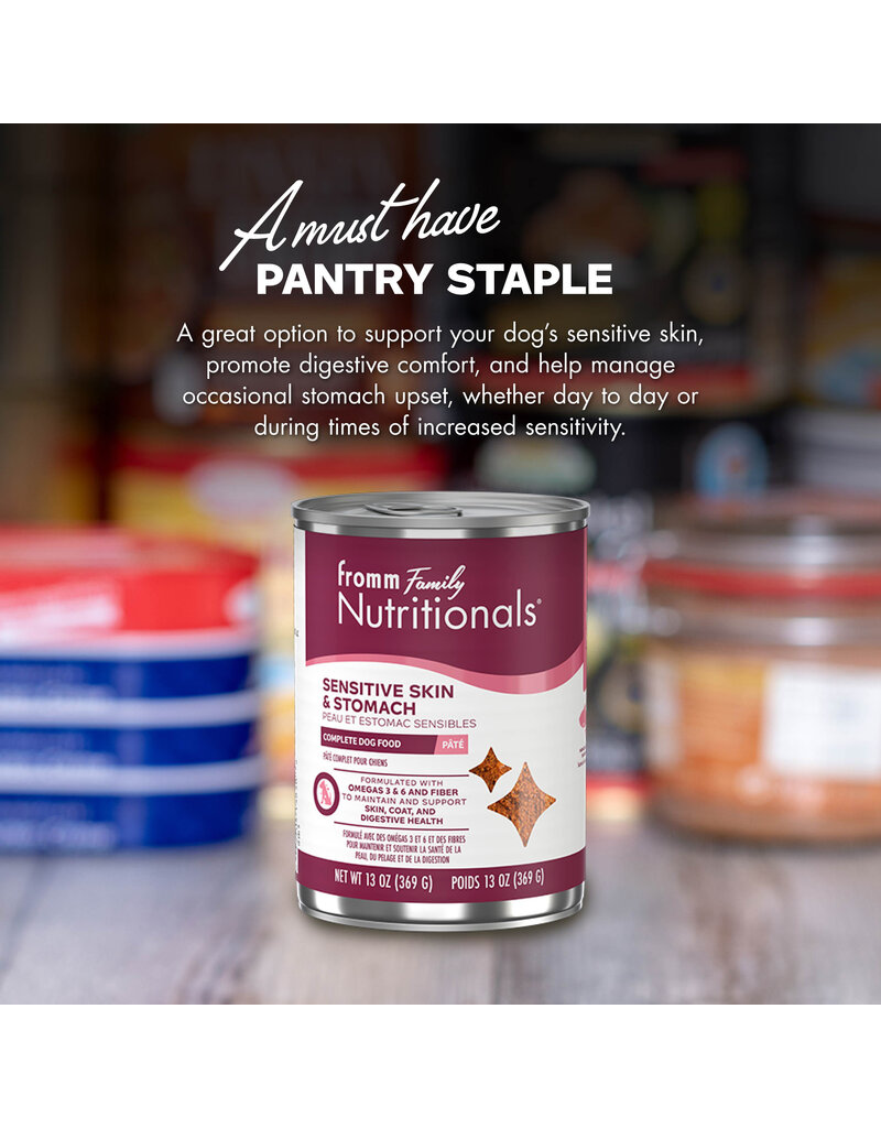 Fromm Fromm Nutritionals Canned Dog Food | Sensitive Skin & Stomach Pate 13 oz single