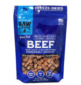 Raw Dynamic Raw Dynamic Freeze Dried Cat Food | Grass Fed Beef Cubes 5.5 oz