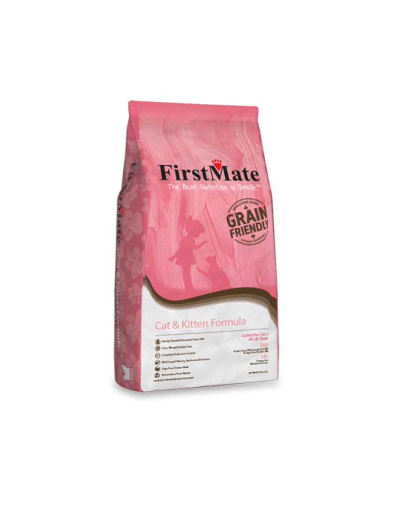 Firstmate FirstMate Grain-Friendly Cat & Kitten Kibble 11 lbs