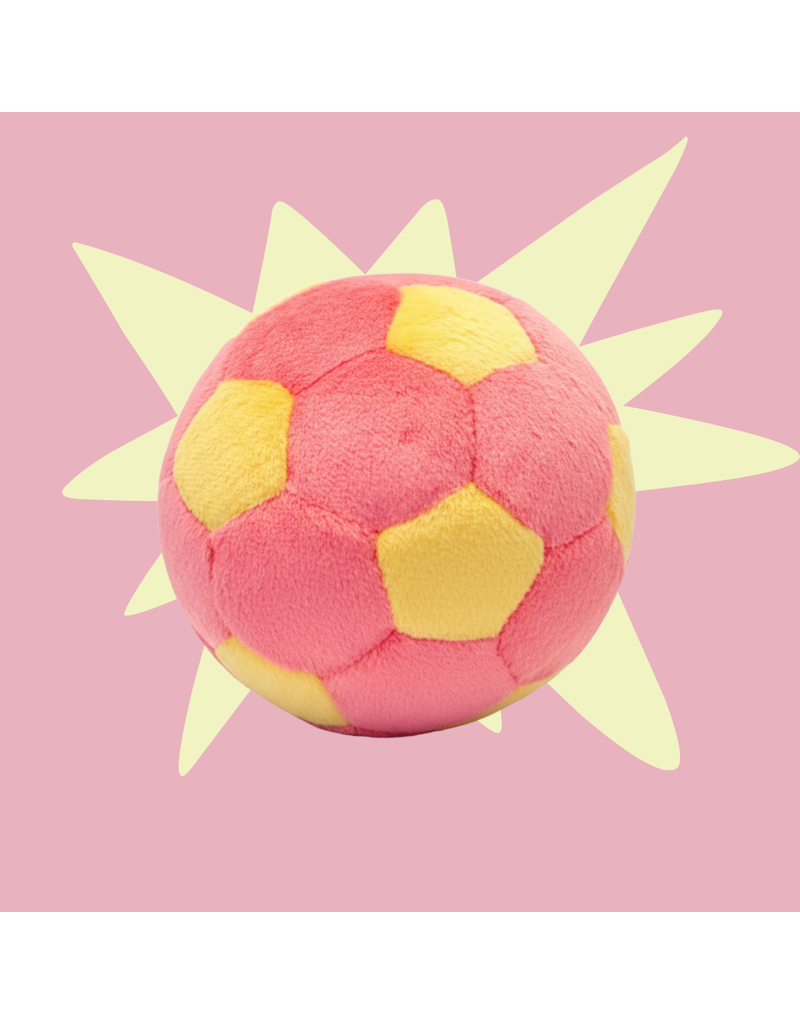 Fluff & Tuff Fluff & Tuff Inc. Dog Toys | Lemonade Soccer Ball Medium