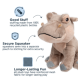 Tall Tails Tall Tails Plush Dog Toys | Hippo 8"