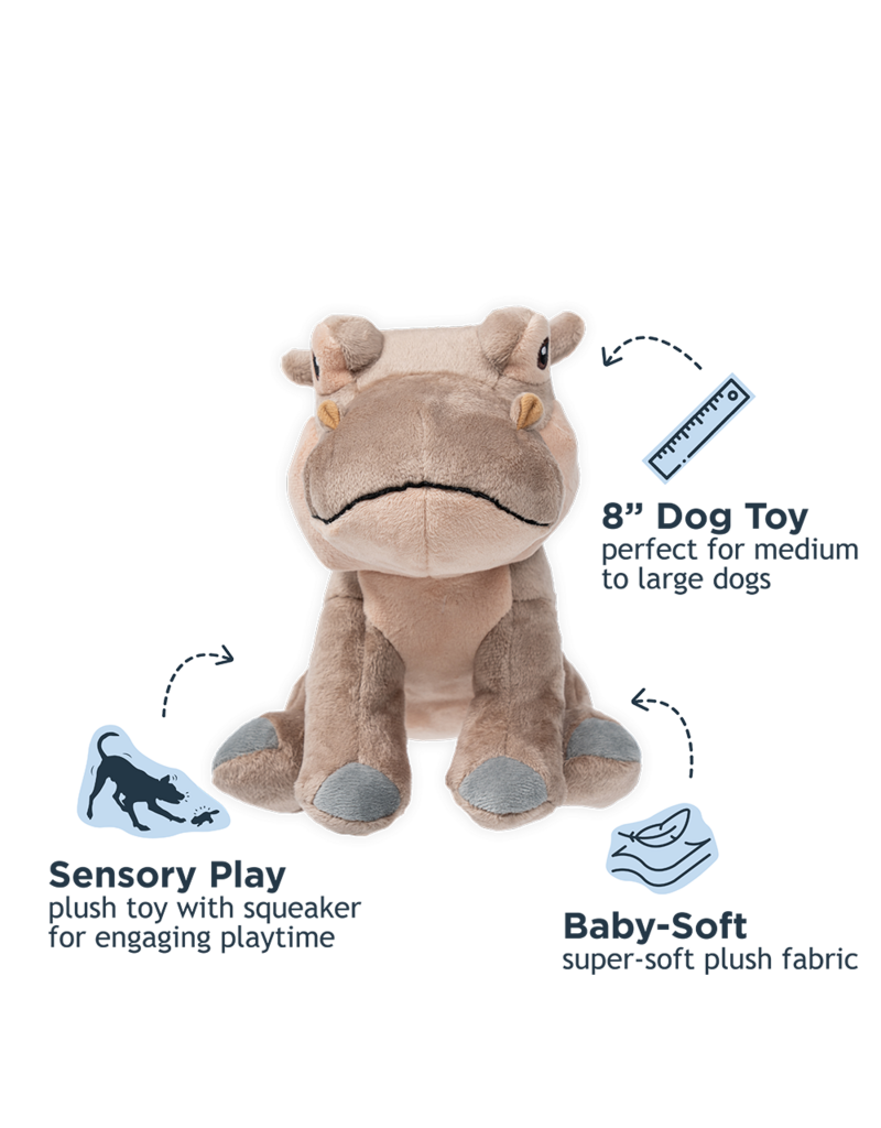 Tall Tails Tall Tails Plush Dog Toys | Hippo 8"