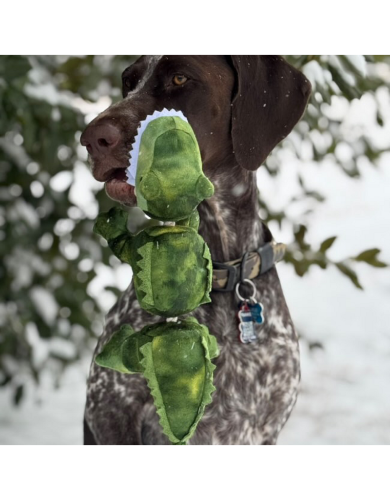 Tall Tails Tall Tails Plush Dog Toys | Jointed Alligator with Rope 14"