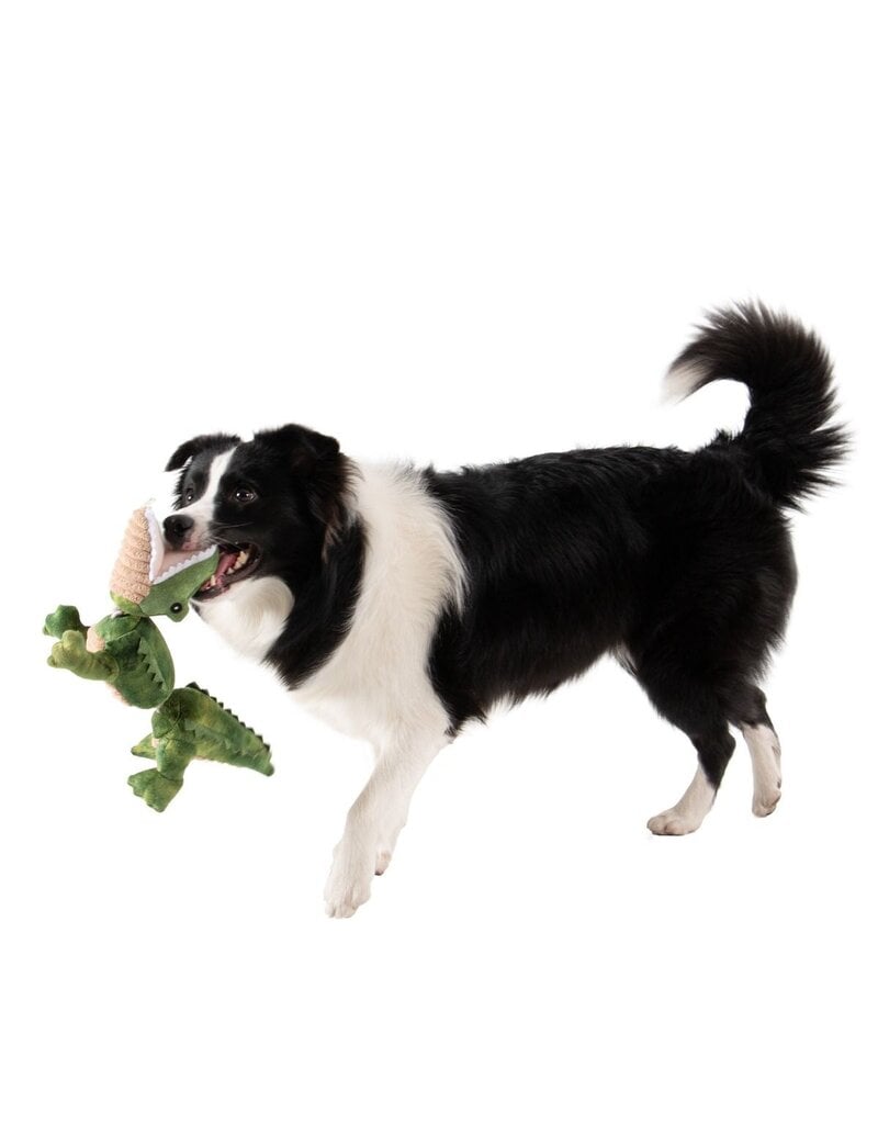 Tall Tails Tall Tails Plush Dog Toys | Jointed Alligator with Rope 14"