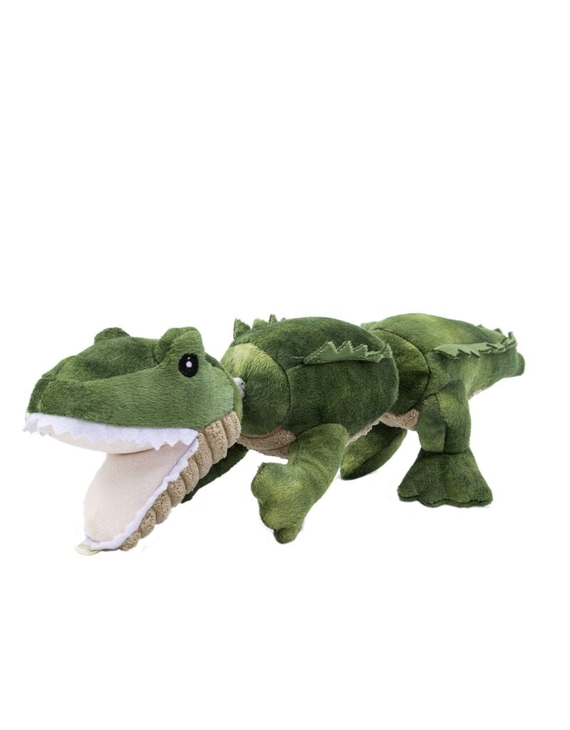 Tall Tails Tall Tails Plush Dog Toys | Jointed Alligator with Rope 14"
