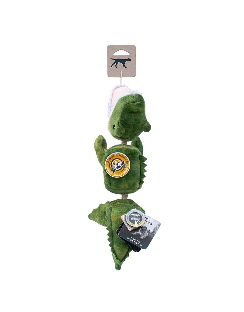 Tall Tails Tall Tails Plush Dog Toys | Jointed Alligator with Rope 14"