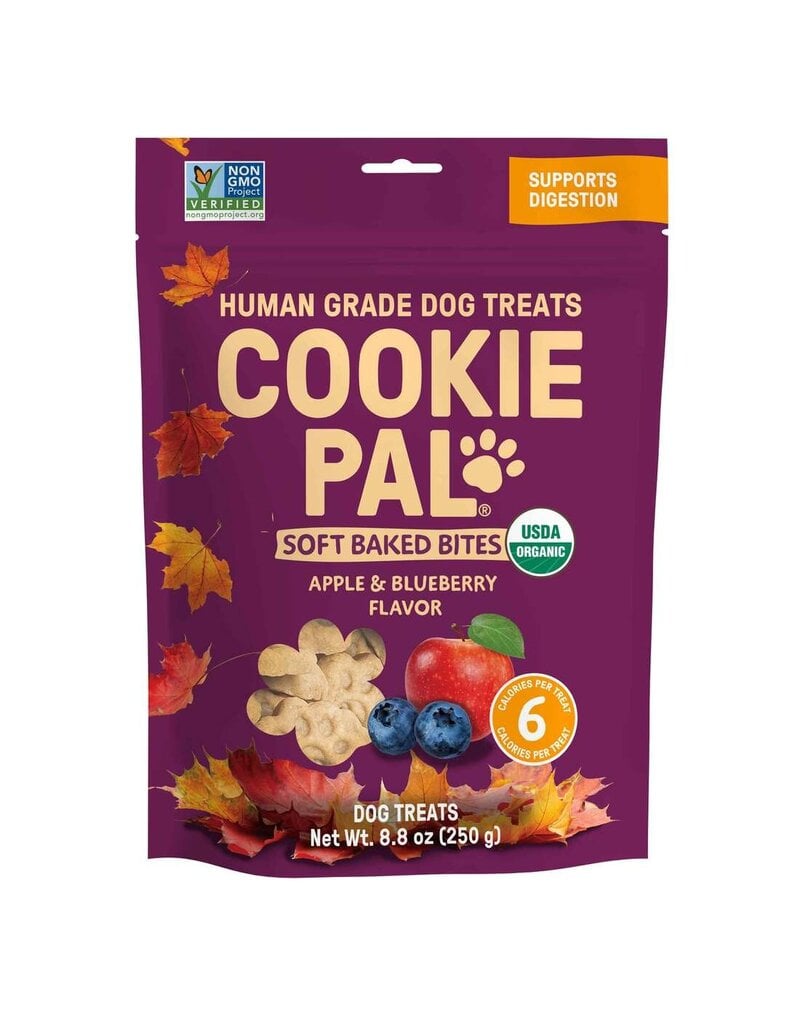 Cookie Pal Cookie Pal Organic Dog Treats | Blueberry & Apple Harvest Soft Bites 8.8 oz