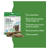 IcelandicPLUS Icelandic+ Dog Treats | Cod & Spinach Combo Sticks 5.1 oz 16 pk