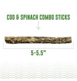IcelandicPLUS Icelandic+ Dog Treats | Cod & Spinach Combo Sticks 5.1 oz 16 pk
