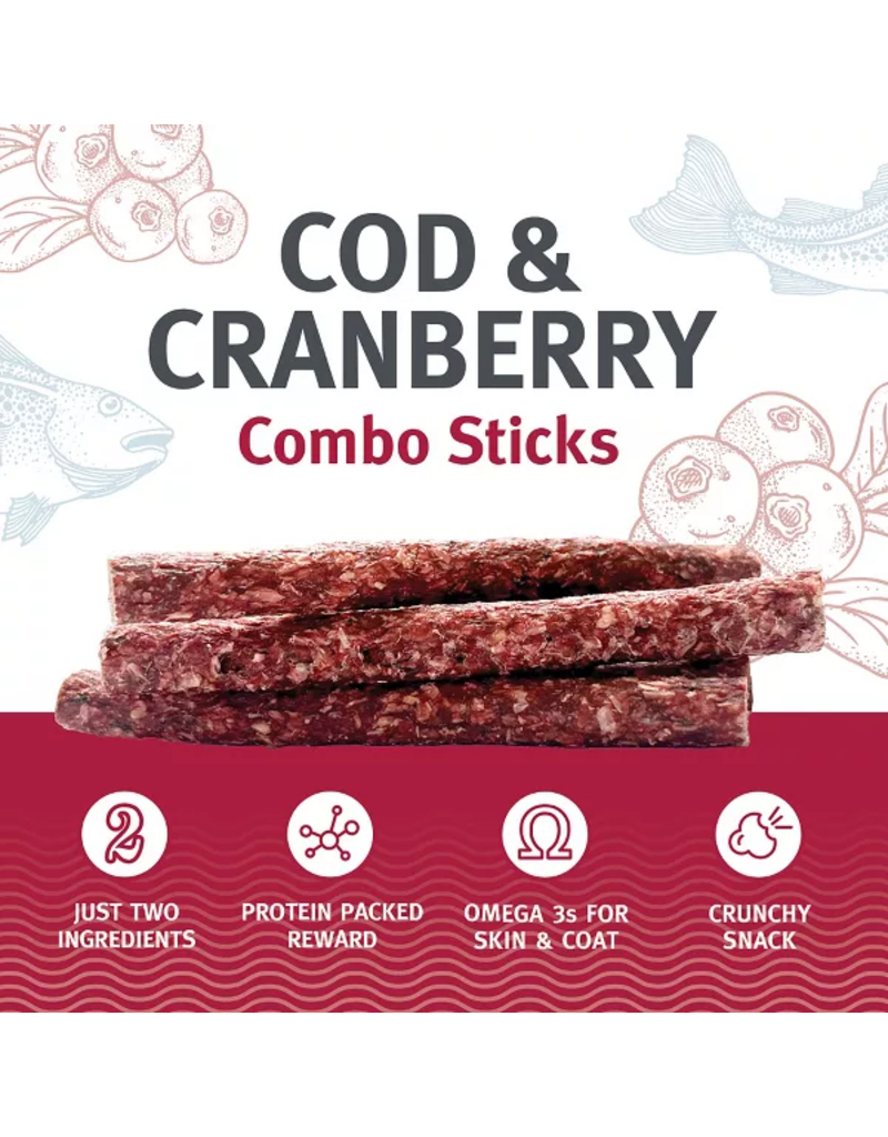 IcelandicPLUS Icelandic+ Dog Treats | Cod & Cranberry Combo Sticks 5.1 oz 6 pk