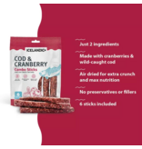 IcelandicPLUS Icelandic+ Dog Treats | Cod & Cranberry Combo Sticks 5.1 oz 6 pk