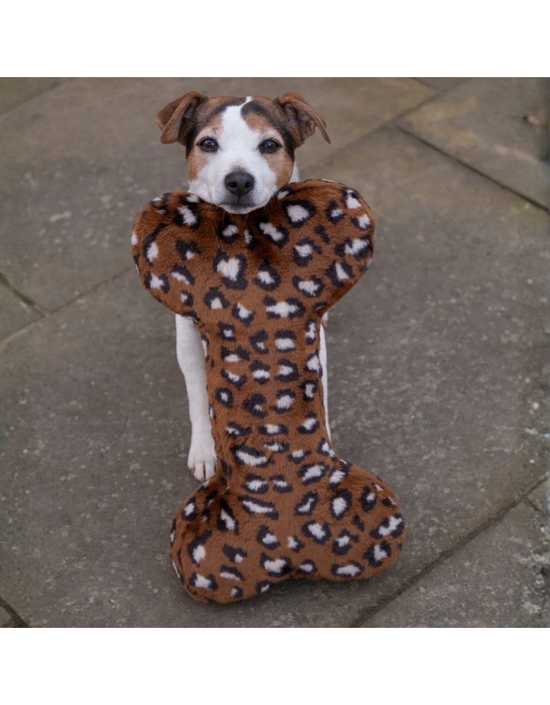 Fluff & Tuff Fluff & Tuff Inc. Dog Toys | Leopard Bone Extra Large (XL)