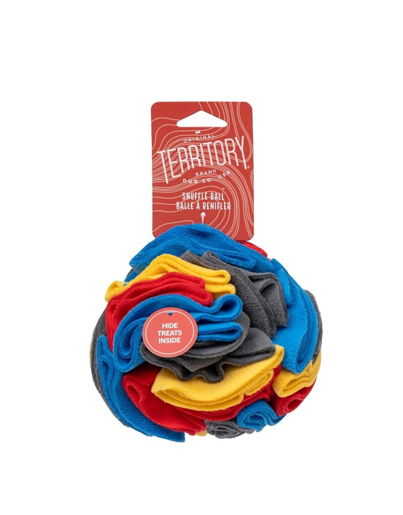 Territory Territory Plush Dog Toy | Snuffle Ball Foraging Toy 6"