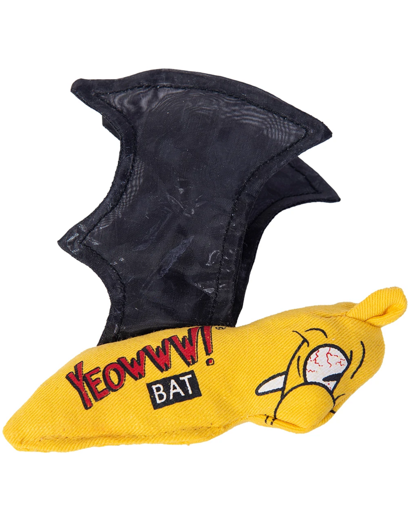 Yeowww! Yeowww! Halloween Cat Toy | Catnip Bat Toy