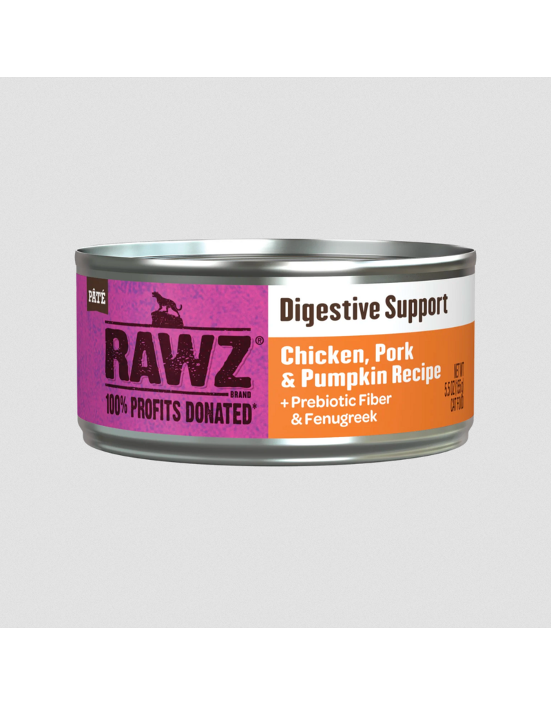 RAWZ RAWZ Canned Cat Food | Digestive Support Chicken, Pork & Pumpkin Pate 5.5 oz CASE/24
