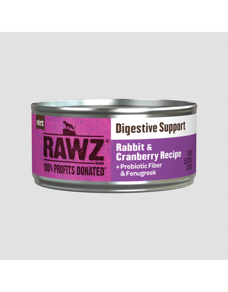 RAWZ RAWZ Canned Cat Food | Digestive Support Rabbit & Cranberry Pate 5.5 oz single