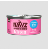 RAWZ RAWZ Canned Cat Food | Kitten Chicken & Tuna Pate 2.8 oz CASE/18