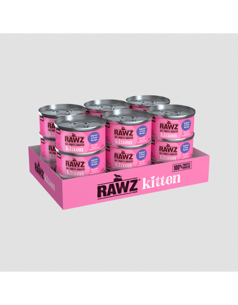 RAWZ RAWZ Canned Cat Food | Kitten Salmon & Tuna Pate 2.8 oz single