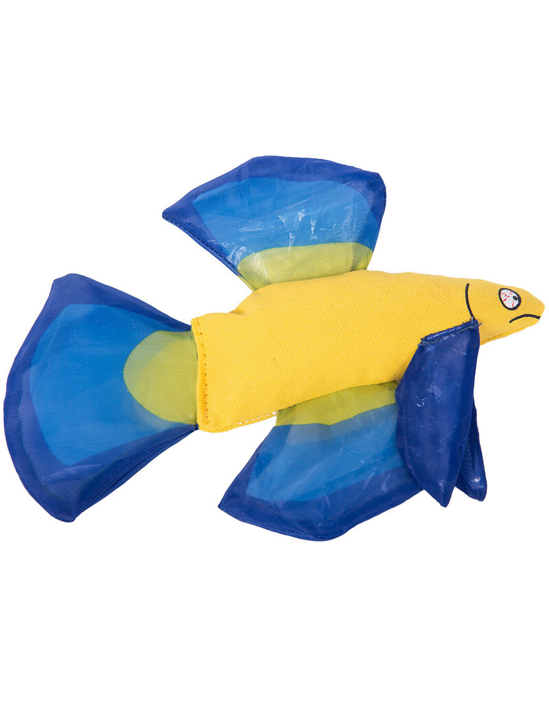 Yeowww! Yeowww! Catnip Cat Toys | Mo Beta Fish Blue