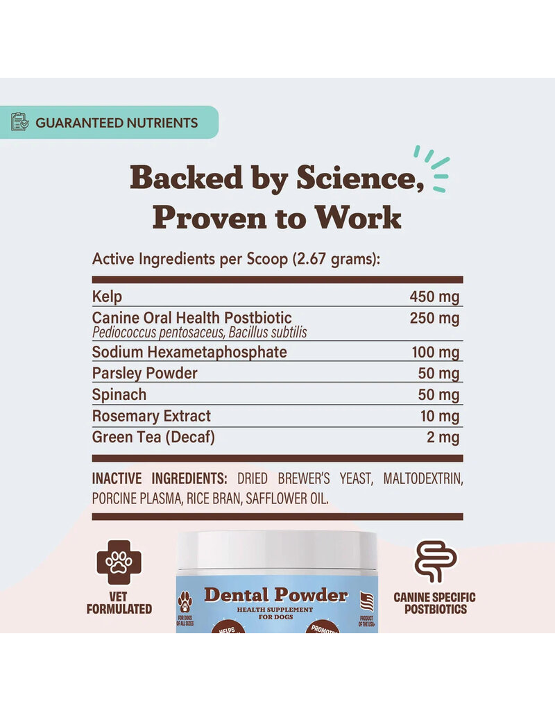 Natural Dog Company Natural Dog Company Supplements | Dental Powder 2.82 oz