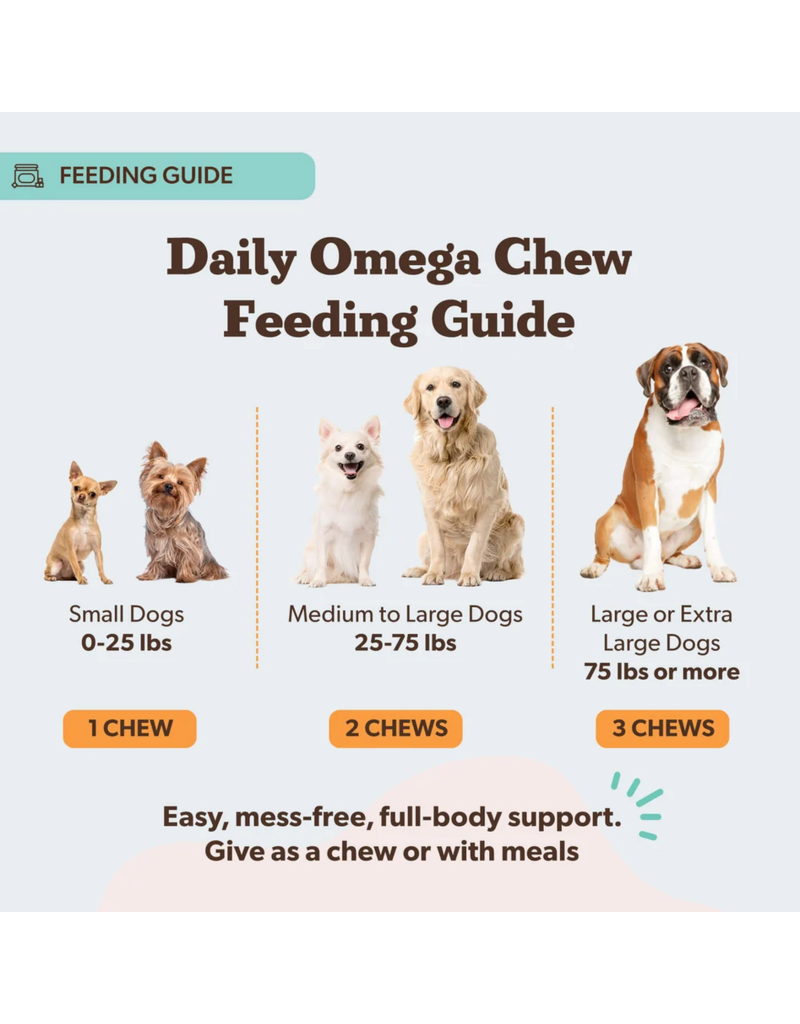 Natural Dog Company Natural Dog Company Supplements | Salmon Oil Chews 90 Ct